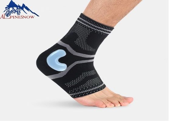 CHINA Ayuda elástico del vendaje del tobillo de la compresión que hace punto con el silicón para el protector del cuerpo de deporte proveedor