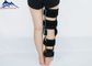 Productos ortopédicos negros ajustables de los apoyos de rodilla del criado del material médico de SBR con bisagras proveedor
