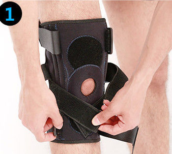 CHINA Embalaje de malla fina de la rodilla que sube de la ayuda del desgaste fuerte protector al aire libre de la correa proveedor