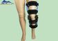 Ayuda ortopédica de la pierna de la rodilla de la banda ajustable negra de la ayuda para la rehabilitación de la fractura proveedor